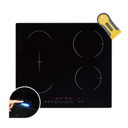 AREBOS induction hob | 7200 W | 4 hobs with 2 flex zones | self-sufficient | with Sensor Touch, timer, childproof lock, overheating protection