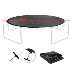 AREBOS Jumping mat Ã 257cm for trampolines with Ã 305cm, 64 eyelets and 165mm springs