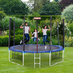 AREBOS Jumping mat Ã 257cm for trampolines with Ã 305cm, 72 eyelets and 165mm springs