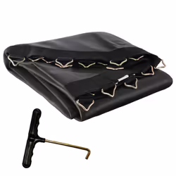 AREBOS Jumping mat Ã 257cm for trampolines with Ã 305cm, 72 eyelets and 165mm springs