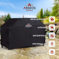 AREBOS barbecue bonnet | barbecue cover | gas barbecue cover rainproof | BBQ cover cover | protective cover dustproof | 147 x 61 x 122 cm