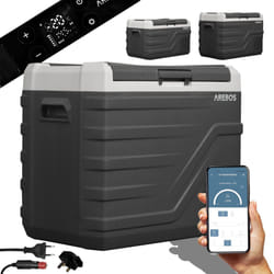 AREBOS compressor cool box 43 litres | Electric freezer box with APP control for cooling, freezing and keeping warm | Refrigerator down to -20 Â°C
