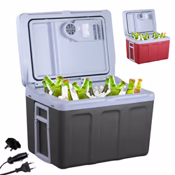 AREBOS 40 litre cool box | for cooling and keeping warm | mini fridge | thermoelectric cool box | with ECO mode | electric co ...