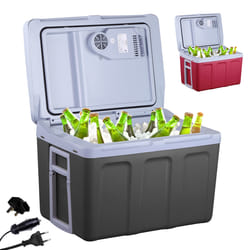 AREBOS 40 litre cool box | for cooling and keeping warm | mini fridge | thermoelectric cool box | with ECO mode | electric cool box | anthracite
