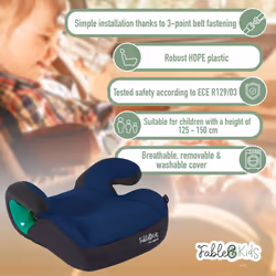 FableKids Child Car Seat Booster Seat ECE ELLA Blue