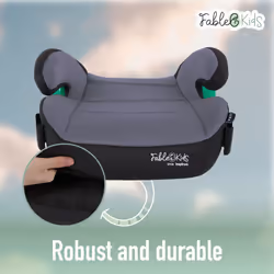 FableKids child car seat Isofix booster seat 125 - 150 cm LUNA grey