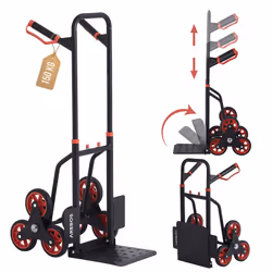 AREBOS Stair truck Sack truck Transport truck 150 kg foldable Stair climber