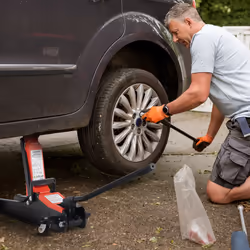 AREBOS 2t Hydraulic manoeuvring jack Car jack with rubber pads