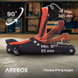 AREBOS 2t Hydraulic manoeuvring jack Car jack with rubber pads