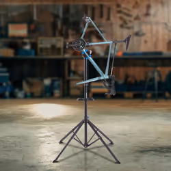 AREBOS Bike Repair Stand | Adjustable | Folding | capacity 30kg | 360Â° | Blue-Black