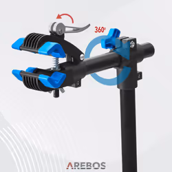 AREBOS Bike Repair Stand | Adjustable | Folding | capacity 30kg | 360Â° | Blue-Black