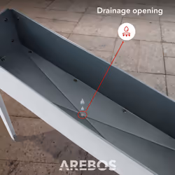 AREBOS raised bed 101.5 x 26 x 80 cm | cold frame herb bed flower box garden terrace vegetable bed garden bed flower pot for balcony