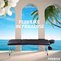 AREBOS 3 zone massage table portable massage bench foldable massage bed