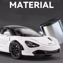 1:24 Mclaren 720s Alloy Racing Car Model Die-cast Metal Sports Car Model Simulation Sound And Light Collection Ornaments Children's Toys Boys - orange
