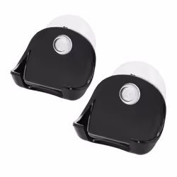 kwmobile 2x Razor Holder with Suction Cup - Self-Adhesive Shaver Wall Mount - Bathroom Organizer for Glass and Tiles - Black