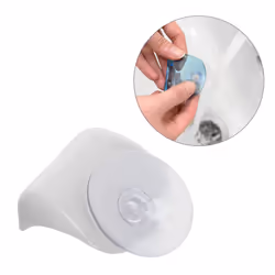 kwmobile 2x Razor Holder with Suction Cup - Self-Adhesive Shaver Wall Mount - Bathroom Organizer for Glass and Tiles - White
