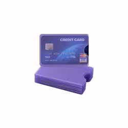 10 Pieces Credit Card Sleeves - Transparent ID Business Card Holder - Identification Social Security Cards Protector Inserts  ...