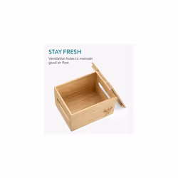 Bamboo Stackable Potato Onion & Garlic Storage, Set of 3 - Vegetable Storage Crates For The Home And Kitchen - Storage Boxes For Vegetables