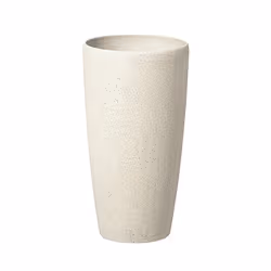 Set of 2 Plant Pots ABDERA Stone 23 cm Light Beige