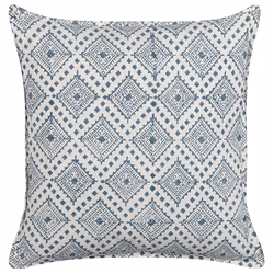 Set of 2 Decorative Cushions CORDATA Cotton 45 x 45 cm Blue Oriental Pattern