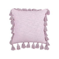 Cotton Cushion with Tassels 45 x 45 cm Pink LYNCHIS