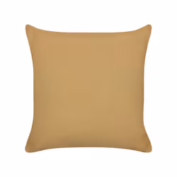 Cotton Cushion Striped 45 x 45 cm Beige and White SALIX
