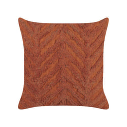 Tufted Cotton Cushion 45 x 45 cm Orange LEWISIA