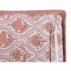 Cotton Cushion Flower Pattern 45 x 45 cm Red and White PICEA
