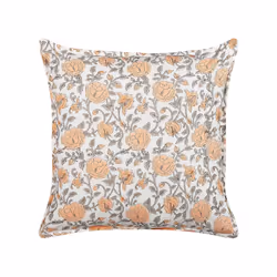 Set of 2  Cotton Cushions Flower Pattern 45 x 45 cm Multicolour MEADIA
