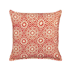 Cotton Cushion Geometric Pattern 45 x 45 cm Red CEIBA