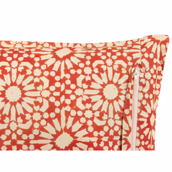 Cotton Cushion Geometric Pattern 45 x 45 cm Red CEIBA