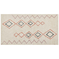 Cotton Area Rug 80 x 150 cm Beige GUWAHATI