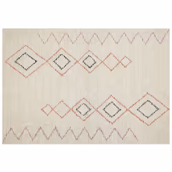 Cotton Area Rug 160 x 230 cm Beige GUWAHATI