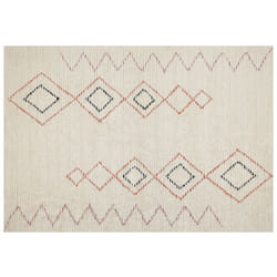 Cotton Area Rug 160 x 230 cm Beige GUWAHATI
