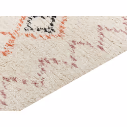 Cotton Area Rug 160 x 230 cm Beige GUWAHATI