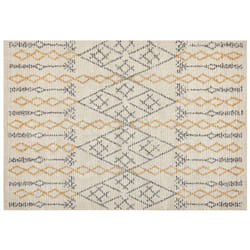 Cotton Area Rug 160 x 230 cm Beige and Yellow KADAPA