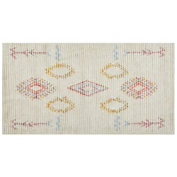 Cotton Area Rug 80 x 150 cm Beige BETTIAH