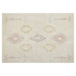 Cotton Area Rug 140 x 200 cm Beige BETTIAH