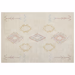Cotton Area Rug 160 x 230 cm Beige BETTIAH