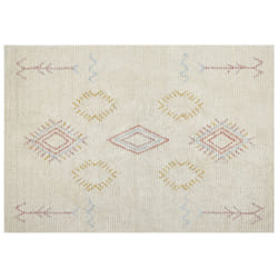 Cotton Area Rug 160 x 230 cm Beige BETTIAH