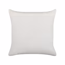 Cotton Cushion Floral Pattern 45 x 45 cm White and Yellow CALATHEA