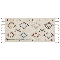 Cotton Area Rug 80 x 150 cm Beige CORUM