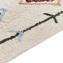 Cotton Area Rug 80 x 150 cm Beige CORUM