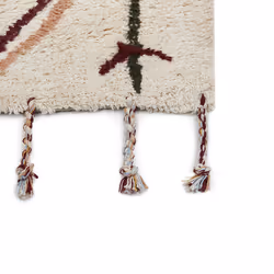 Cotton Area Rug 80 x 150 cm Beige CORUM