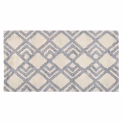 Cotton Area Rug 80 x 150 cm Beige and Grey NEVSEHIR