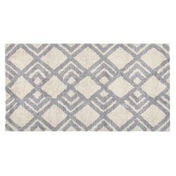 Cotton Area Rug 80 x 150 cm Beige and Grey NEVSEHIR