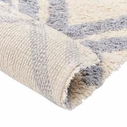 Cotton Area Rug 80 x 150 cm Beige and Grey NEVSEHIR