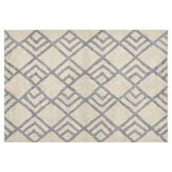 Cotton Area Rug 140 x 200 cm Beige and Grey NEVSEHIR