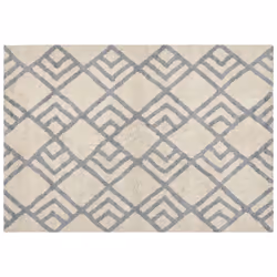 Cotton Area Rug 160 x 230 cm Beige and Grey NEVSEHIR