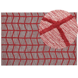 Cotton Area Rug 160 x 230 cm Red SIVAS